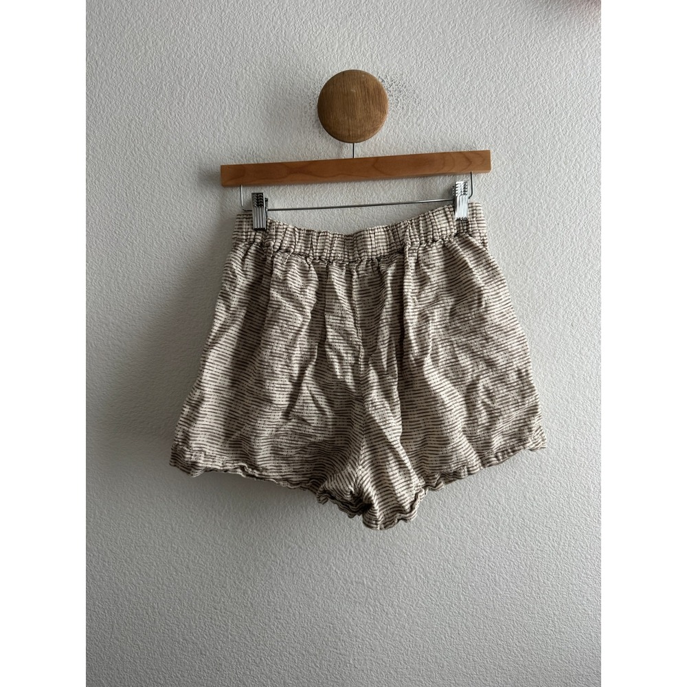 Madewell Linen Blend Pull On Jacquard Shorts Size Small - Picture 4 of 7